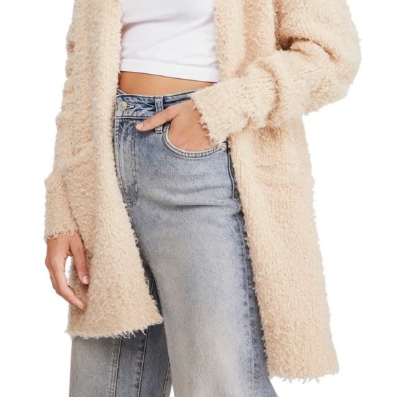 Free People | Once in a Lifetime Long Cardigan in Tea | Sz M - Picture 5 of 8